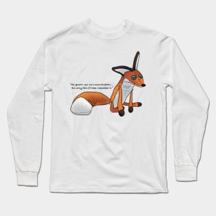 The Little Prince - Fox and Book Quote Long Sleeve T-Shirt